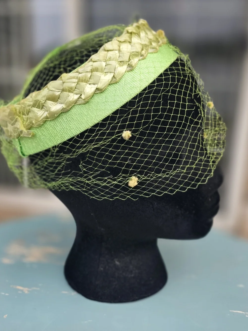 Vintage 1950s Halo Hat Lot of 3 Birdcage Veil Fascinators